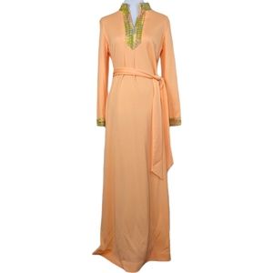 VTG Bleeker Street Macramé Embellished  Dress 14